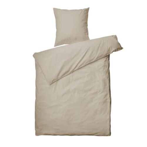 Sengesett 140×200/50×70 cm – Stonewash – Taupe