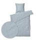 Sengesett 140×200/60×63 cm – Stonewash – Lyseblå