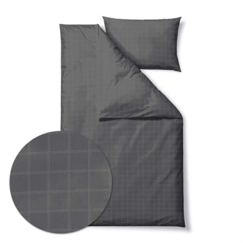 Sengesett 140×220/50×70 cm – Clear Grey – Bomull – Södahl