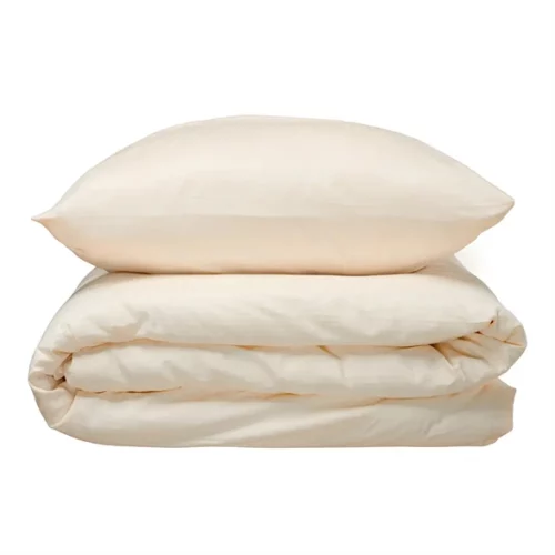 Sengesett 200×200/2x60x63 cm – Block Creme – bomullssateng