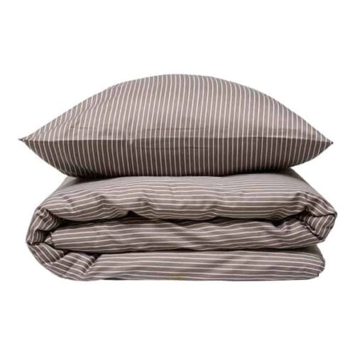 Sengesett 200×220/2x60x63 cm cm – Blokhus Taupe – bomullssateng