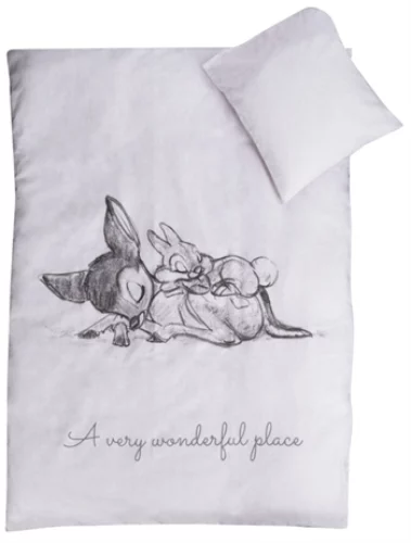 Sengetøy – 100×140 cm – Disney Bambi – 2 i 1 design – 100% bomull