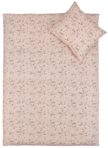 Sengetøy – 100×140 cm – Disney Bambi med blomster – 100% bomull
