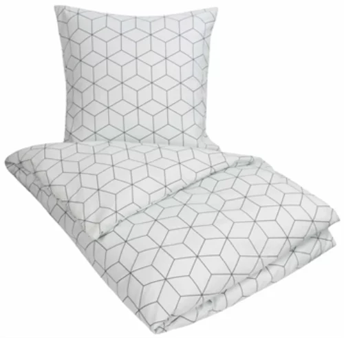 Sengetøy – 140×220 cm – Box Hvit – Microfiber sengesett