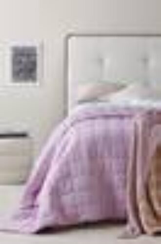 VANNA sengeteppe – enkeltseng 180×260 cm Lilla