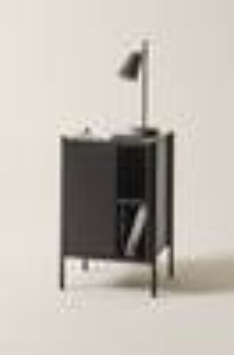 ZOLLIK nattbord Svart matt svart